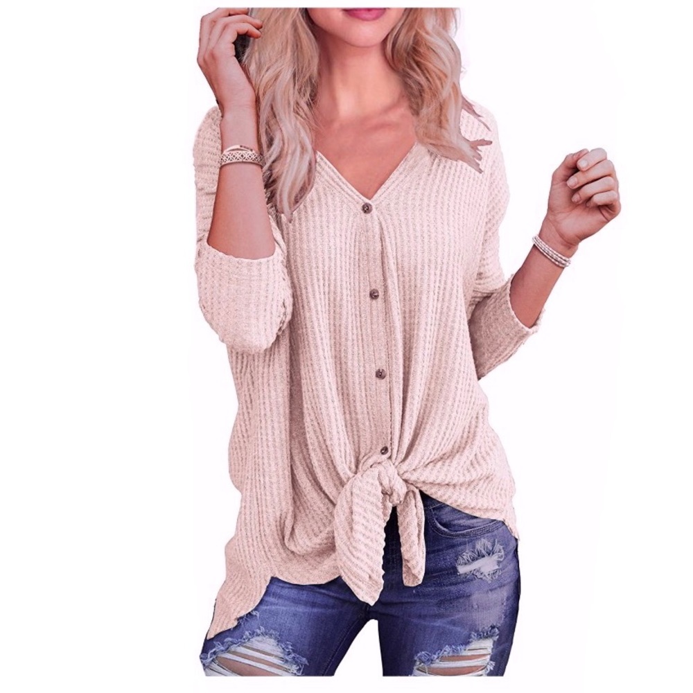 Front Tie Henley